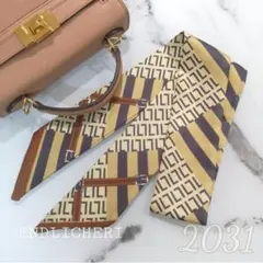 【SALE】リボンスカーフ　バッグスカーフ　バッグチャーム2031＃
