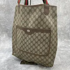 GUCCI オールドグッチ　ヴィンテージ　PVC　トートバッグ　シェリーラインのサムネイル