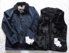 新品 Barbourバブアー BEDALEビデイルsl 38紺 ライナー付き