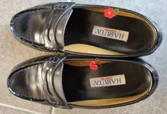 HARUTA ブラックレザー ローファー 　 サイズ23EEEcm