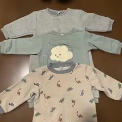80cm 秋冬服　まとめ売り　ベビー　ロンパース　恐竜　お星様　西松屋