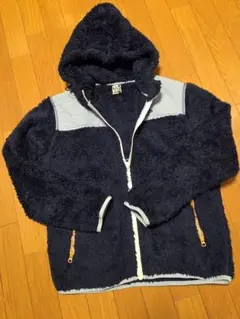 ★『CHUMS』★チャムス★フード付ボアフリースジャンバー★M★紺系★