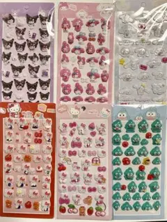 ボンボンドロップ風シール　サンリオ　6枚セット