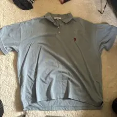 U.S. POLO ASSN. ポロシャツ Lサイズ ライトブルー