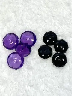 【極輝】超音波洗浄済 多面体カットビーズ 8石セット 高透明度ハンドメイド