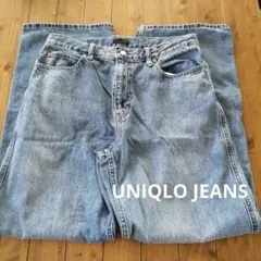 UNIQLO JEANS/ライトブルー デニム ワイドレッグ