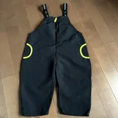 manina バースデイ サロペット オーバーオール 黒 90cm