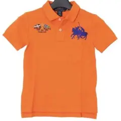 【極美品】Y2K ポロラルフローレン ビッグポニー ポロシャツ ぴちT オレンジ