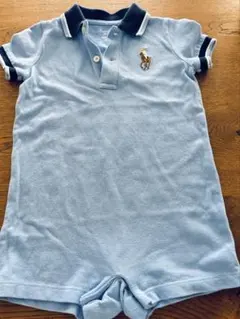Ralph Lauren ライトブルー ポロロンパース　75サイズ