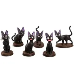 新品・未開封】魔女の宅急便☆黒猫ジジ フィギュア 全6体セット - メルカリ