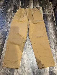 GU ベージュ ワークパンツ ゴムウエスト