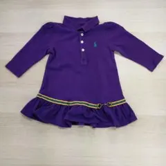 P4-42S/RALPH LAUREN/ワンピース/12M/パープル