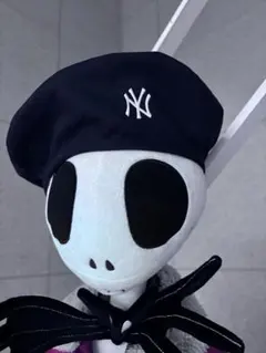 ヤンキース　ニューエラ　ハンチング　ベレー帽　帽子　ネイビー　紺色　サイズフリー