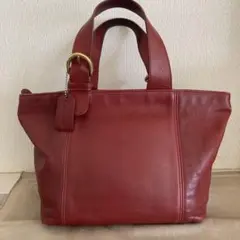 OLD COACH 4133 トートバッグ レッド 系 ヴィンテージ