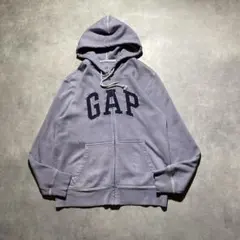 a*a様 USA古着00s GAP ギャップ　後染め加工　グレー　ジップパーカー