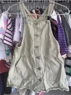 ZARA KIDS ジャンバースカート オリーブグリーン