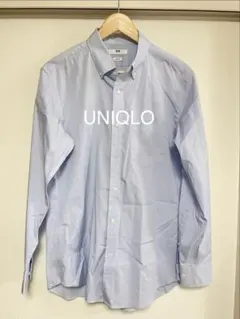 UNIQLO スリムフィット 長袖シャツ L ライトブルー