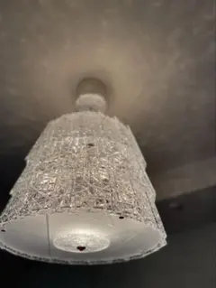 フランスアンティーク ミニシャンデリアB/バカラペンダントランプ