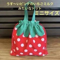 お値下げ！！いちごお着替え袋ハンドメイド