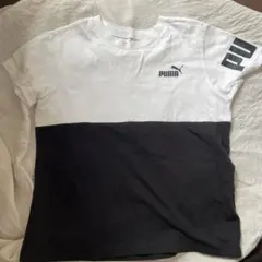 キッズ　PUMA Tシャツ 白黒 140サイズ