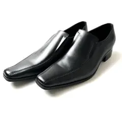 新品【キャサリンハムネット】本革 ロングノーズ ドレスシューズ 26.5 黒のサムネイル