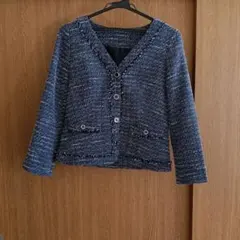 ネイビーツイードジャケット
