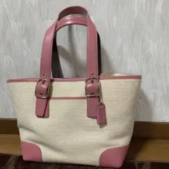 COACH ストローカゴバッグ ベビーピンク 大容量