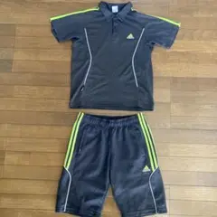 値下げ！　アディダス　adidas ポロシャツ　ハーフパンツ　セット　Mサイズ