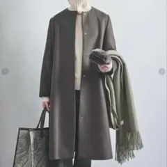 UBCS ノーカラーベルラインコート