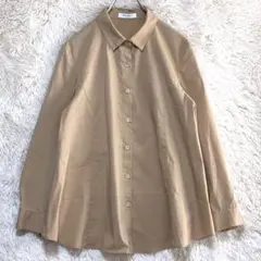 ピノーレ 長袖シャツブラウス 38 ベージュ コットン混 キング高級服のサムネイル