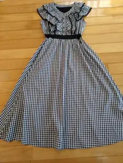 tocco トッコ！ギンガムチェック ロングワンピース