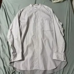 ユニクロの+Jスーピマコットンオーバーサイズスタンドカラーシャツ