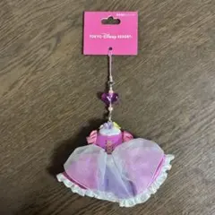 【新品・未使用】ディズニー ラプンツェル ドレスキーホルダー　携帯電話クリーナー