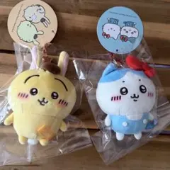 【お顔厳然】ハチワレ　うさぎ　ちいかわ×サンリオ　 ぷちミニマスコット