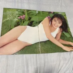 西田ひかる17歳の超貴重な水着切り抜き‼️美品。1989年‼️