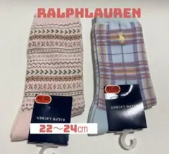 値下❤️タグ付✨RALPHLAUREN✨レディースソックス✨22〜24㎝✨匿名発送