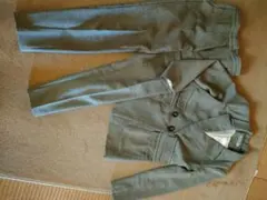 グレー ダブルブレストスーツ上下 サイズS