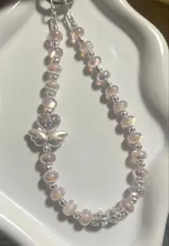 高品質 ビーズ キーホルダー 携帯ストラップ バッグチャーム