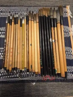書道筆セット 竹製 24本セット