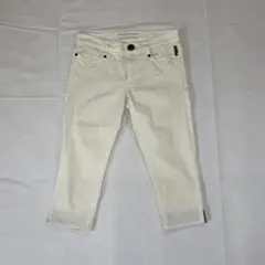 バーバリー カプリパンツ 白 BURBERRY BLUE LABEL パンツ