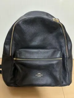 COACH レザー バックパック ブラックのサムネイル