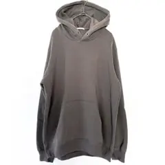 GU ジーユー スウェットプルパーカー 裏起毛 グレー Ｌ