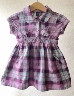 ベビーギャップ　BABYGAP チェック柄 ワンピース　80