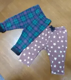 BREEZE　チル　裏起毛　裏シャギーパンツ　　2枚セット　80サイズ　ズボン