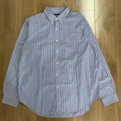 POLO ラルフローレン メンズ 長袖 ストライプ シャツ ボタンダウン 古着