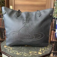 Vivienne Westwood パンチングオーブ トートバッグ ブラック