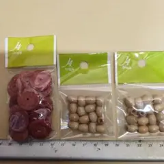 木製ビーズセット
