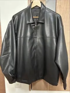 nano universe ブラックレザージャケット