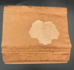 △名古屋帯 洒落帯　高級△ 正絹　葉っぱ　植物　お太鼓柄　310