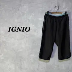 IGNIO スポーツウェア ハーフ メッシュ ポケット ブラック M 4835N